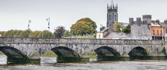 Thomond bridge in County Limerick